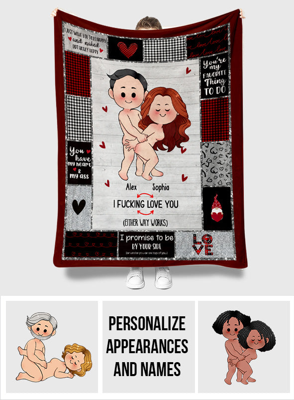 Ich liebe dich – personalisierte Decke