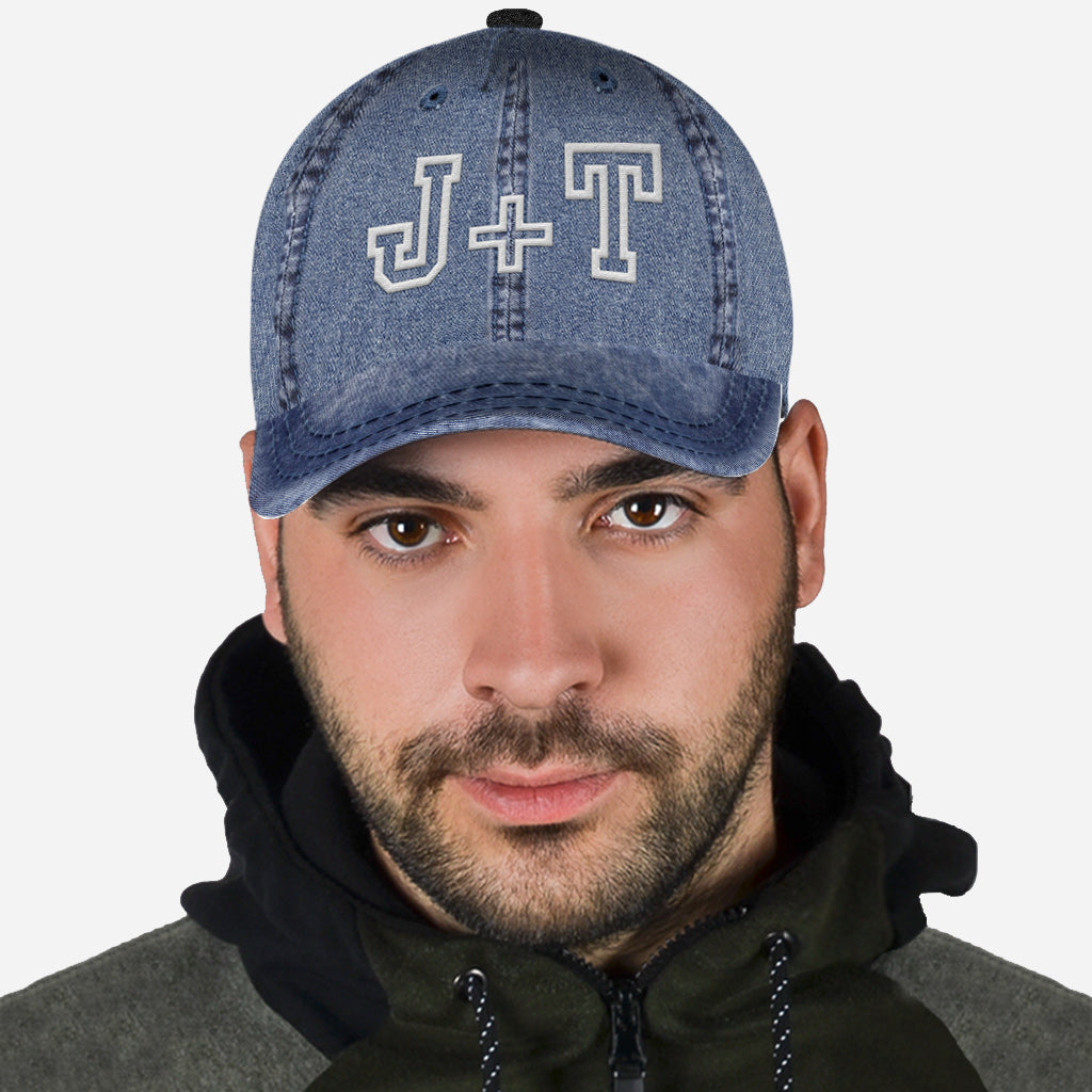 Beliebiger Name, beliebiges Jahrestagsdatum für Paare – personalisierte klassische Paarkappe
