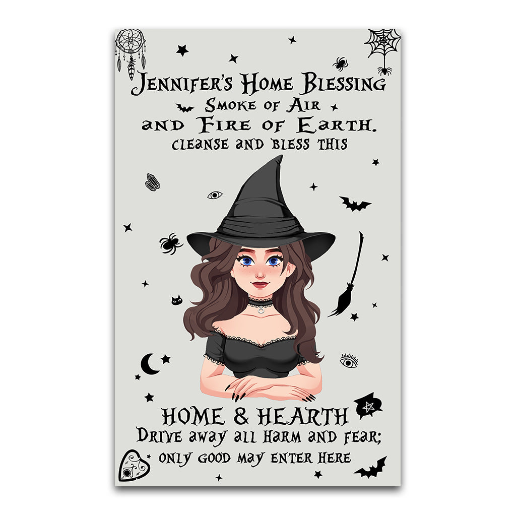 Home Blessing - Personalized Witch Rug