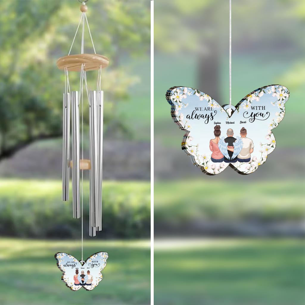 Ich bin immer bei dir – personalisiertes Gedenk-Windspiel
