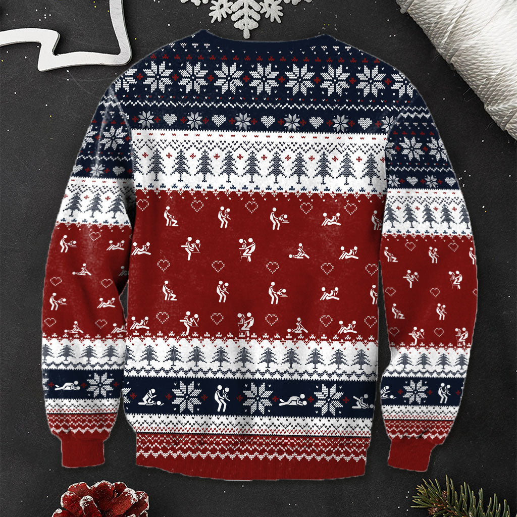 Ich mag ihre Pfefferminzbonbons, seine Zuckerstange - Personalisierter hässlicher Paarpullover