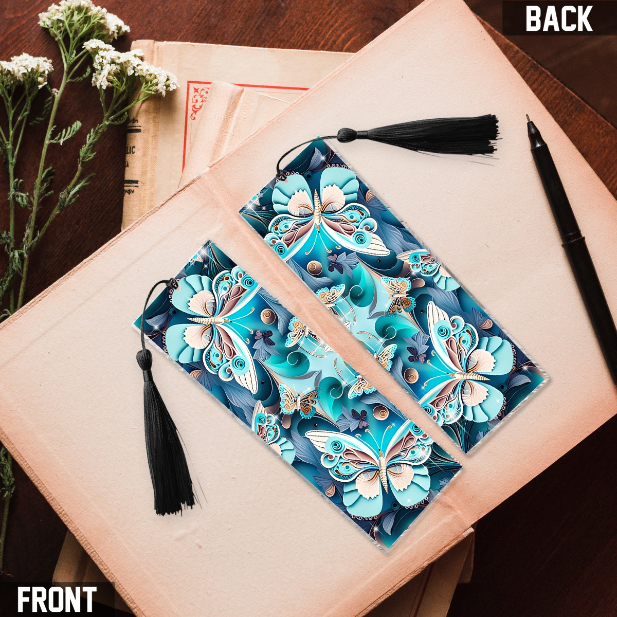 Schmetterlinge lieben – Schmetterlings-Lesezeichen