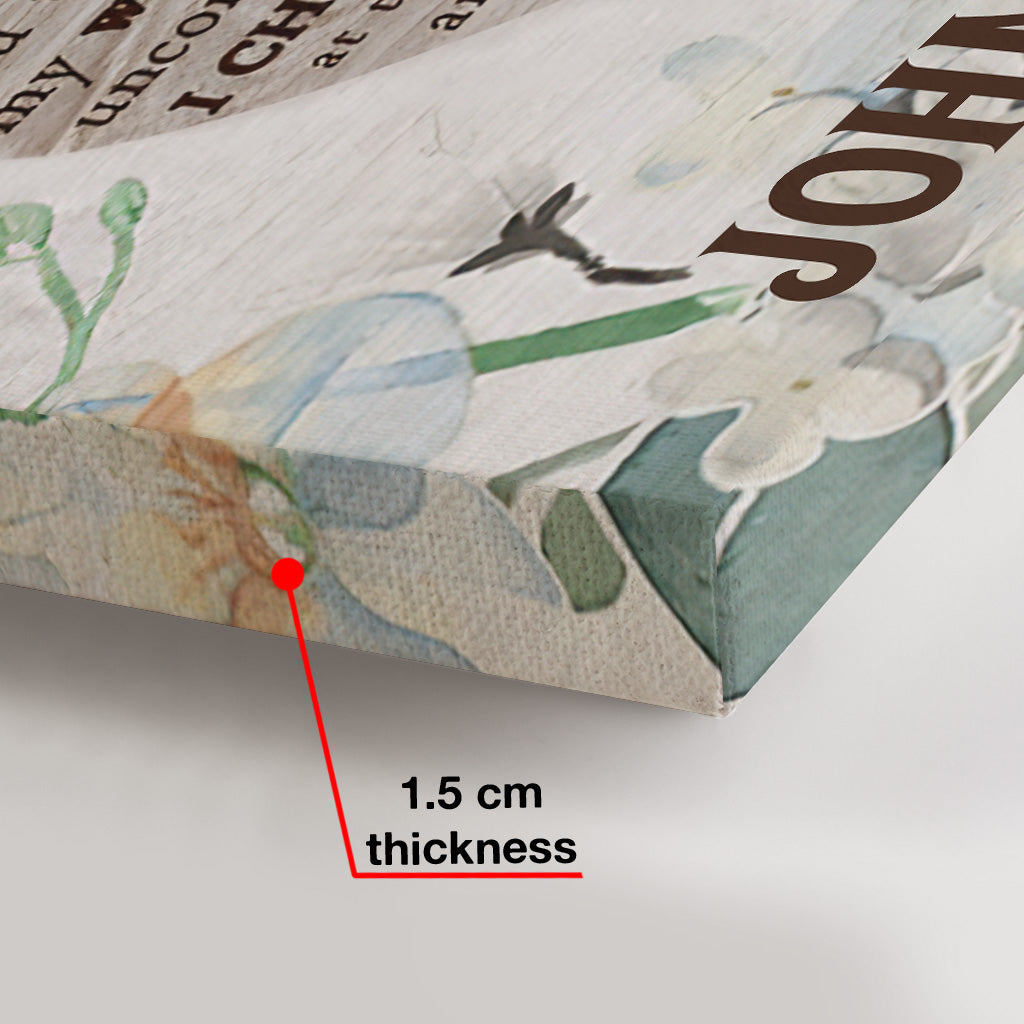 I Choose You - Personalized Hunting Canvas And Poster