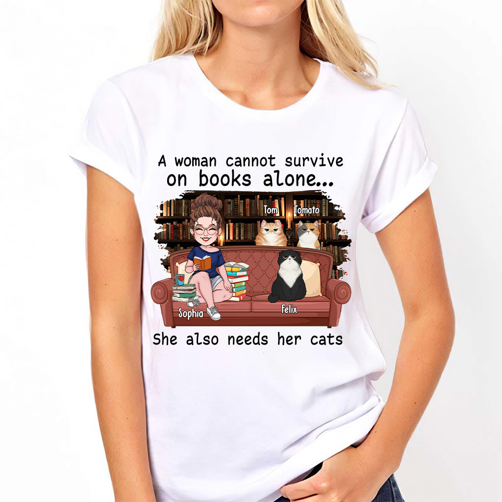 Einfach ein Mädchen, das Bücher liebt – personalisiertes Buch-T-Shirt & Hoodie