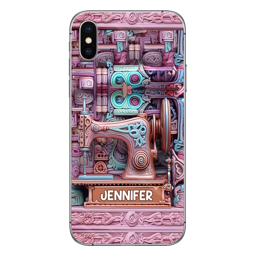 Nähbegeisterung – Personalisierte Handyhülle zum Thema Nähen