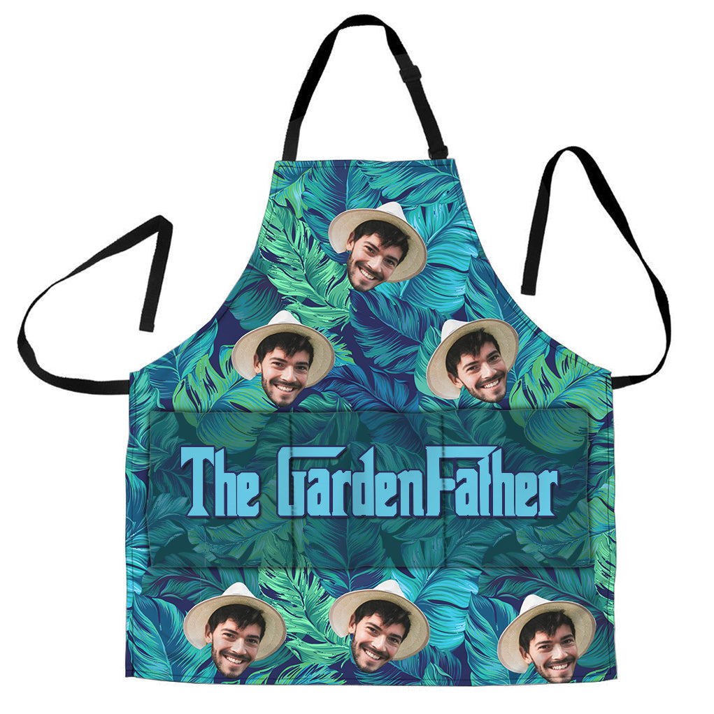 Und ab in den Garten – Gartengeschenk für Mama, Papa, Oma, ihn, sie, Ehefrau, Ehemann, Freundin, Freund – Personalisierte Schürze