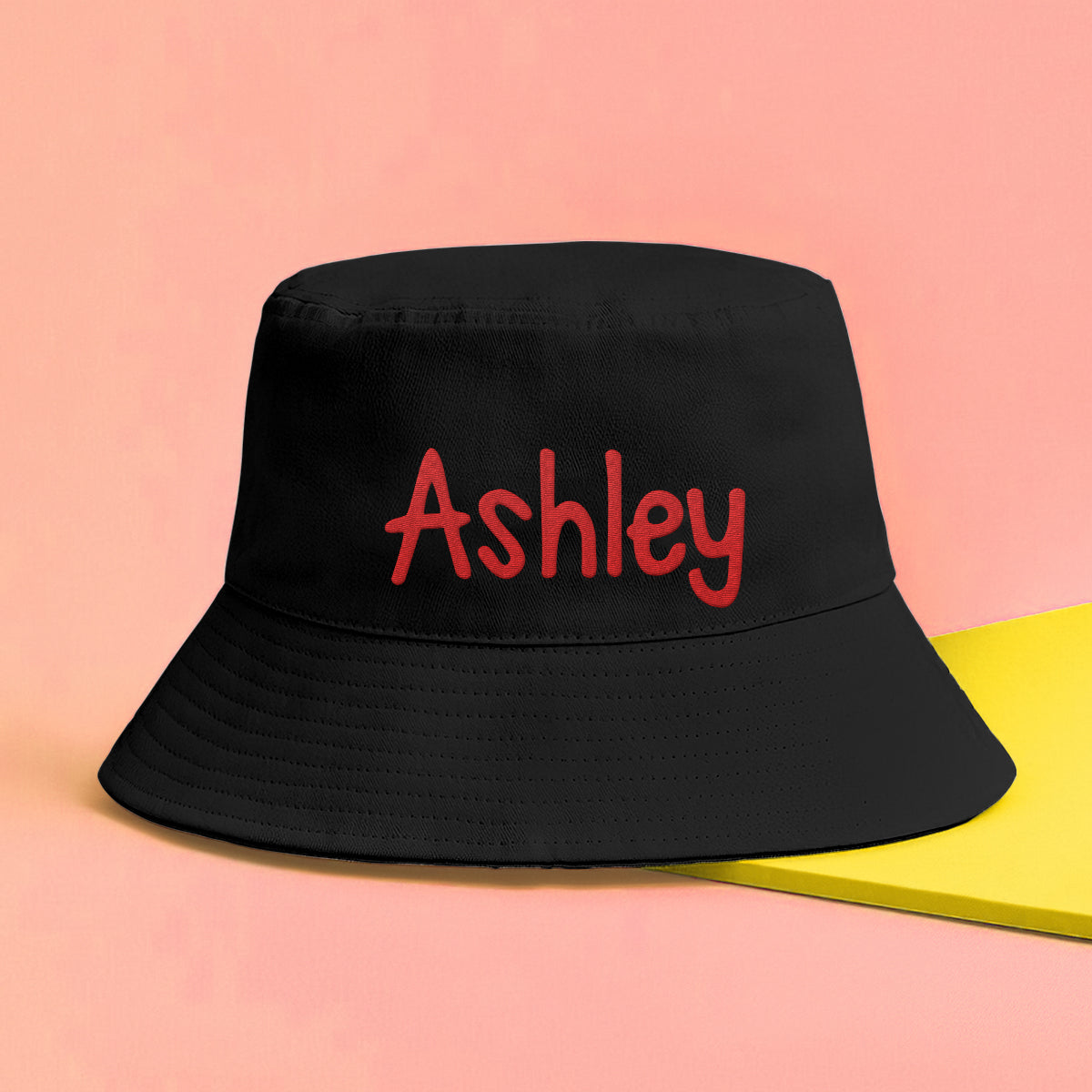 Personalisierter Bucket Hat mit Stickerei – individueller Name für die beste Freundin