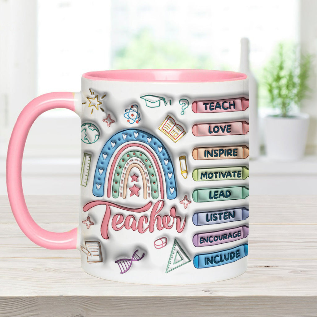 Vielen Dank, dass Sie ein so toller Lehrer sind! - Personalisierte Tasse mit Lehrer-Akzent
