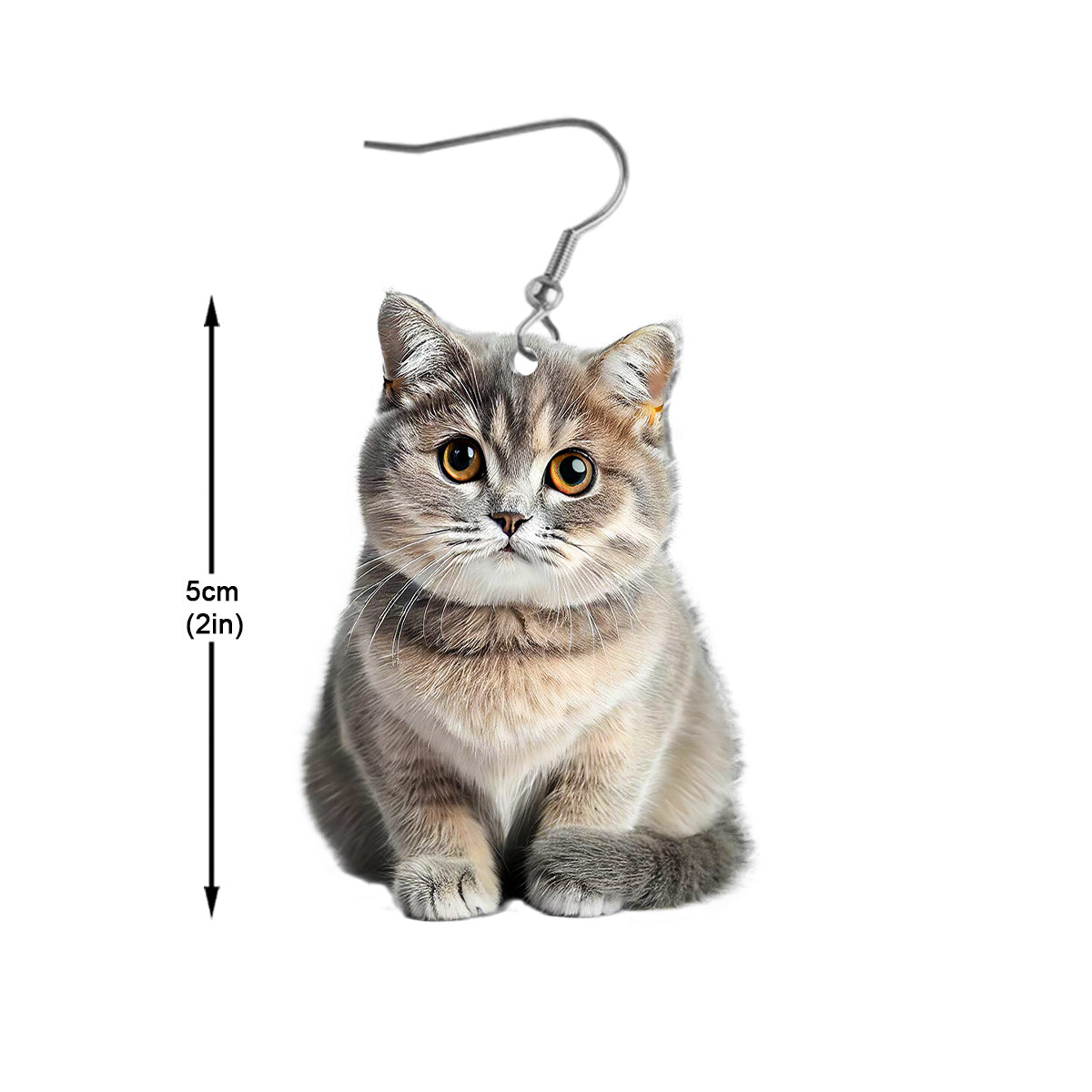 Personalisierte Foto-Ohrringe – Geschenk für Katzenliebhaber, Hundeliebhaber – Personalisierte Ohrringe