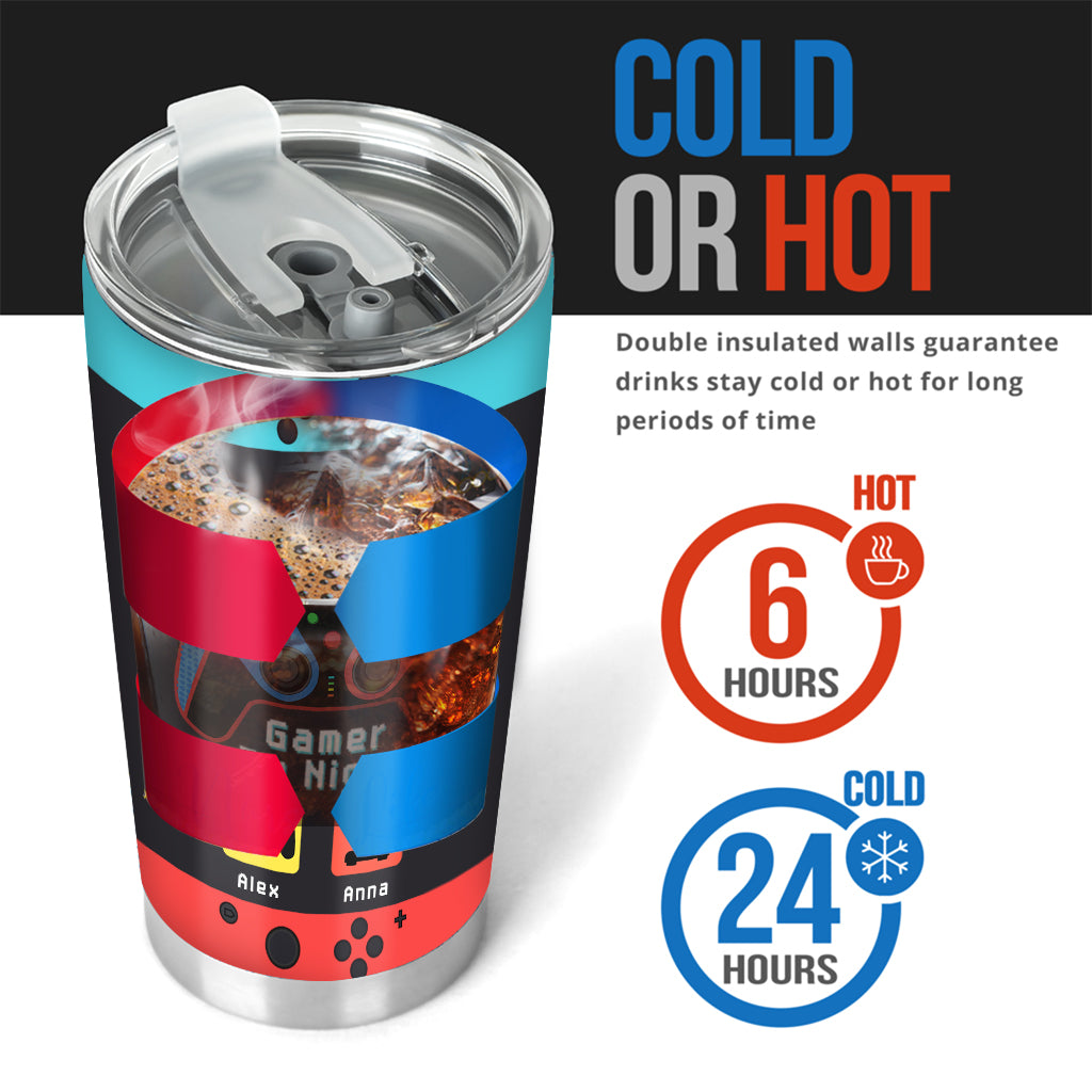 Gamer-Papa – Wie ein normaler Papa, nur viel cooler – Videospiel-Geschenk für Papa, Gamer – Personalisierter Trinkbecher