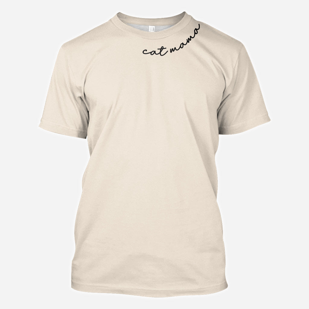 Katzenmama - Personalisiertes T-Shirt mit Katzenmotiv