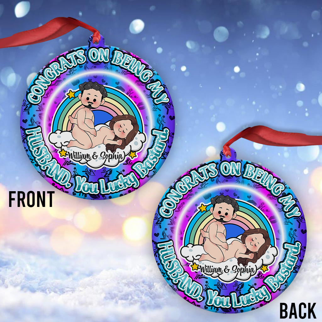 Glückwunsch, dass du mein Ehemann bist – Geschenk für Freund/Freundin – personalisierter Weihnachtsschmuck