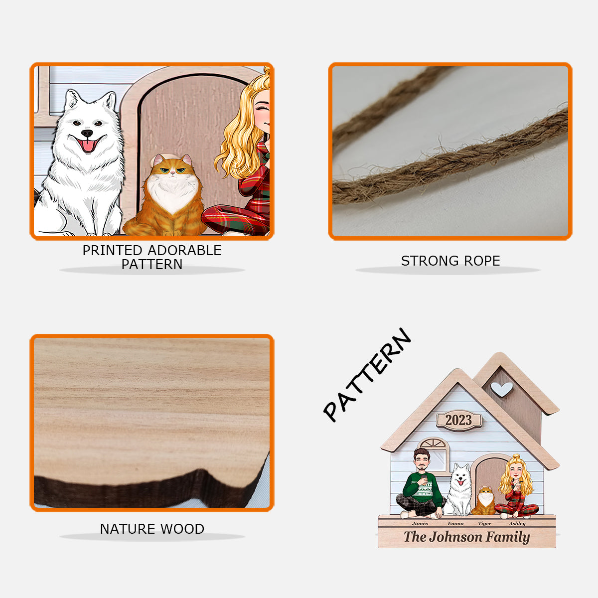 Das sind wir – personalisiertes Holzschild für Ehemann und Ehefrau