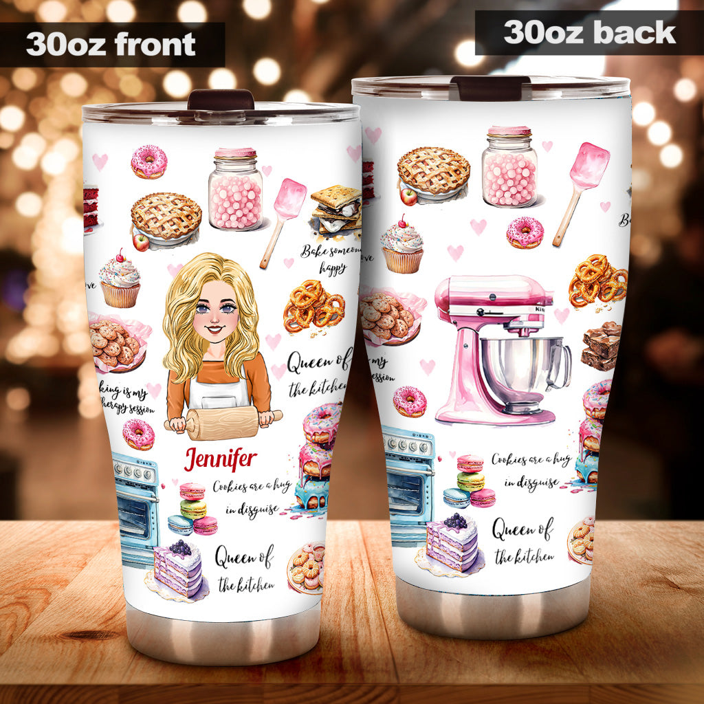 Queen Of The Kitchen - Personalized Baking Tumbler