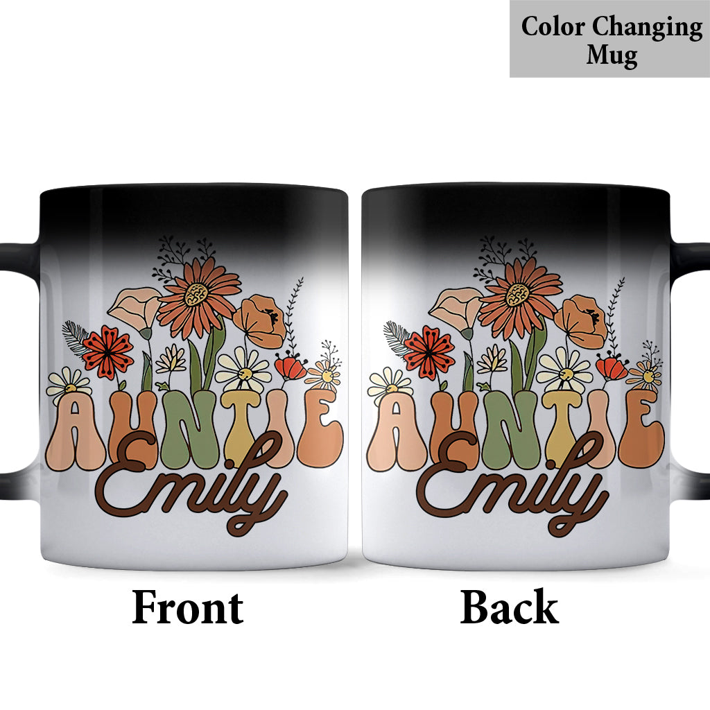 Auntie - Gift for Aunt - Personalized Mug