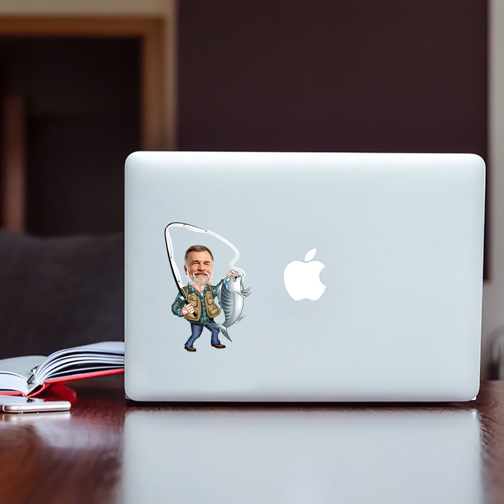 Love Fishing - Personalized Fishing Decal Full