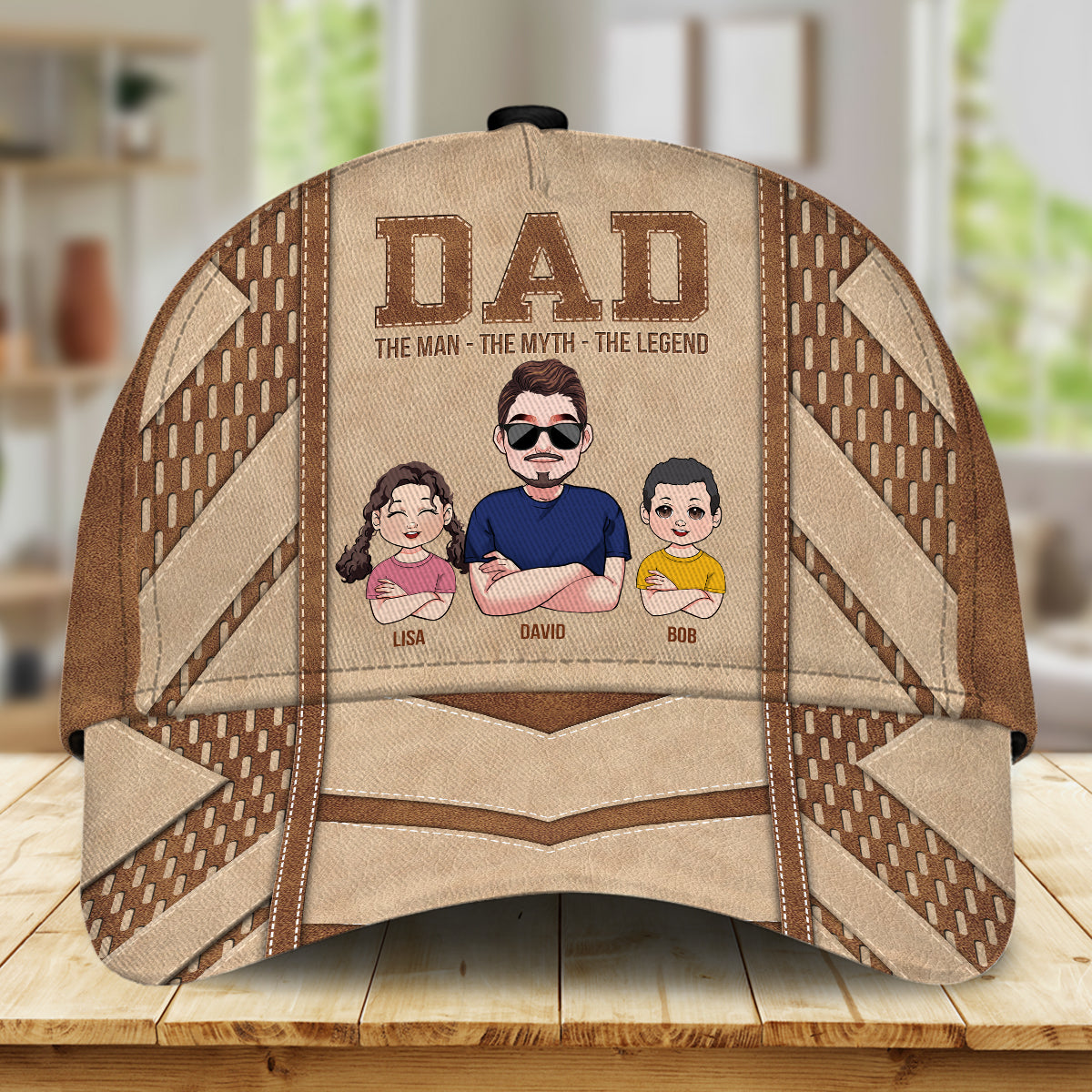Papa – Der Mann, der Mythos, die Legende – Personalisierte klassische Vaterkappe