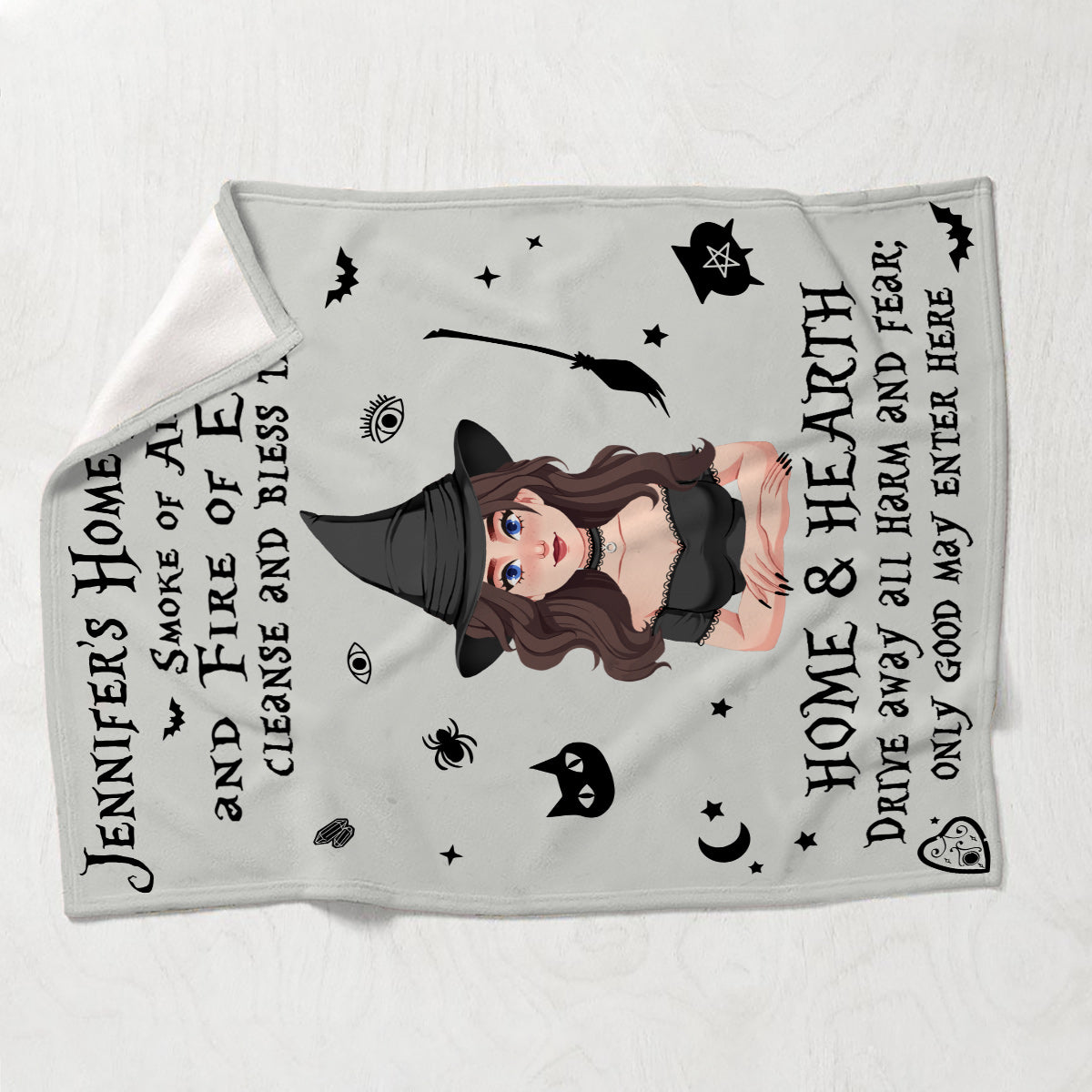 Home Blessing - Personalized Witch Blanket