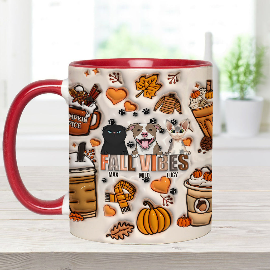 Herbststimmung – Geschenk für Hundeliebhaber – Personalisierte Tasse