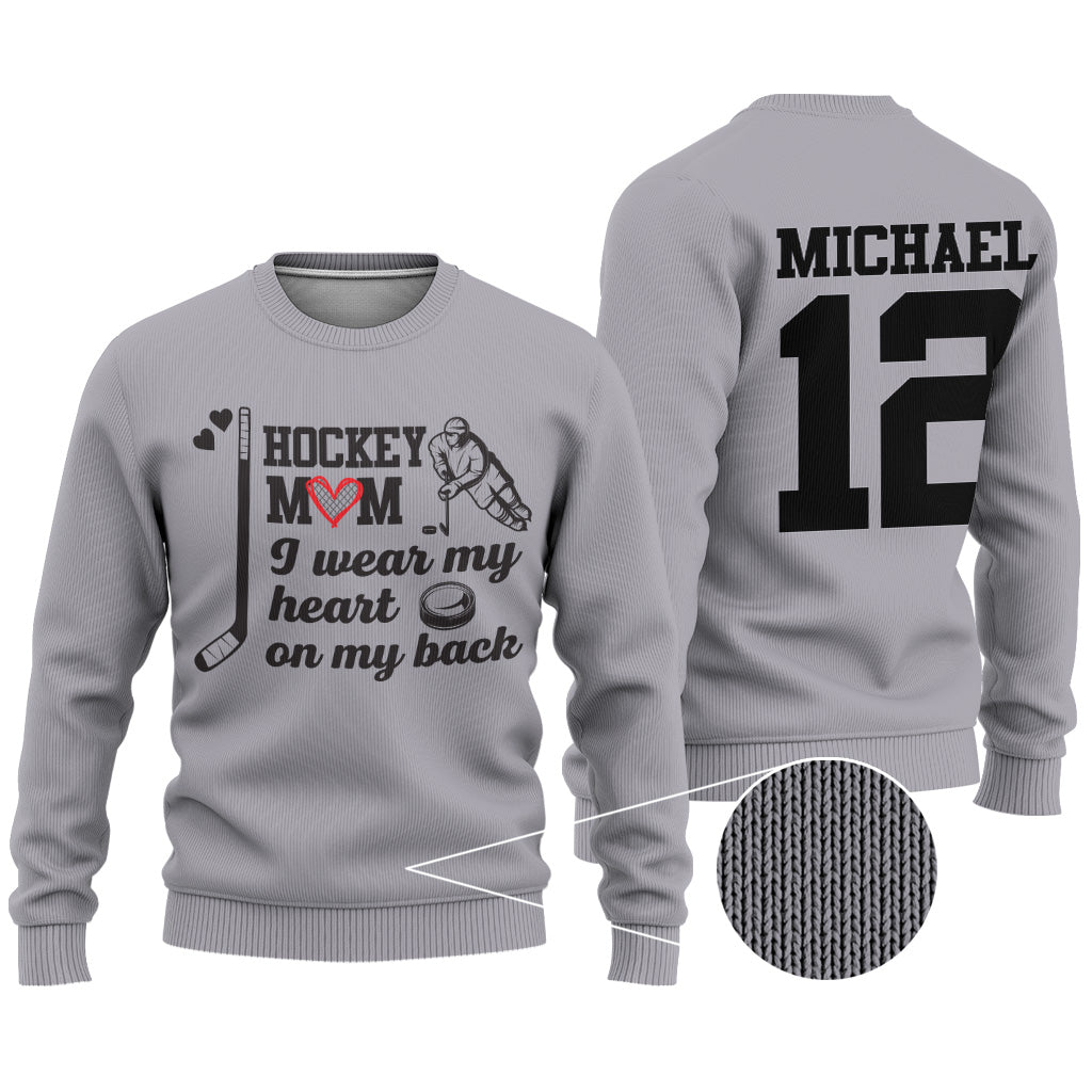 Hockey-Mama – Personalisierter Hockey-Pullover