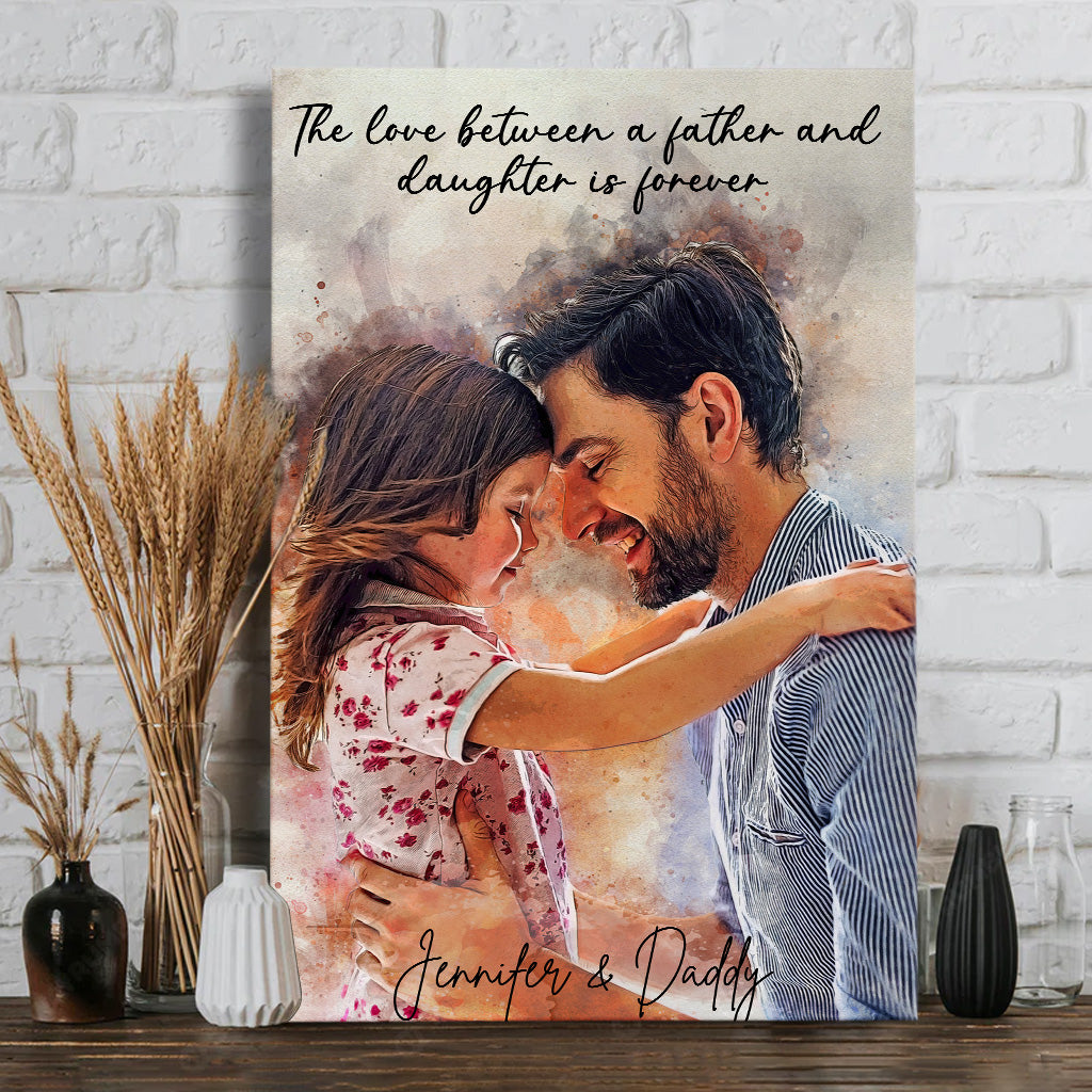 Bester Papa aller Zeiten – Personalisierte Leinwand und Poster für Väter