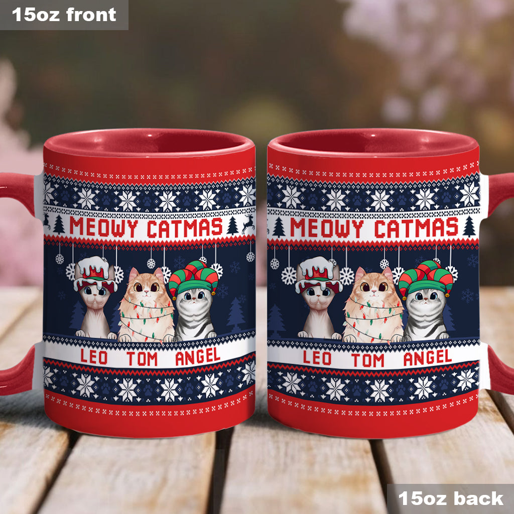 Cat Mom - Personalized Cat Accent Mug