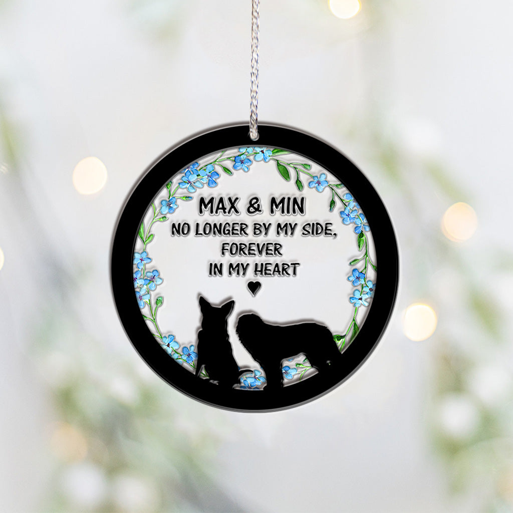 In between hello and goodbye There was so much love - Personalized Dog Layers Mix Ornament