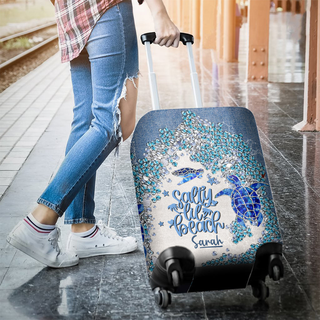 Turtle Bling – Personalisierte Gepäckhülle mit Schildkrötenmotiv