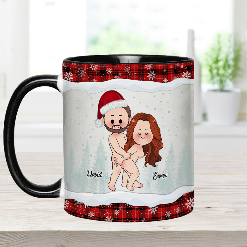 Ausgerechnet bei den seltsamsten Dingen – personalisierte Tasse für Paare