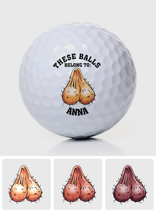 Diese Bälle gehören Ihm – Geschenk für ihn, Freund, Ehemann – Personalisierter Golfball