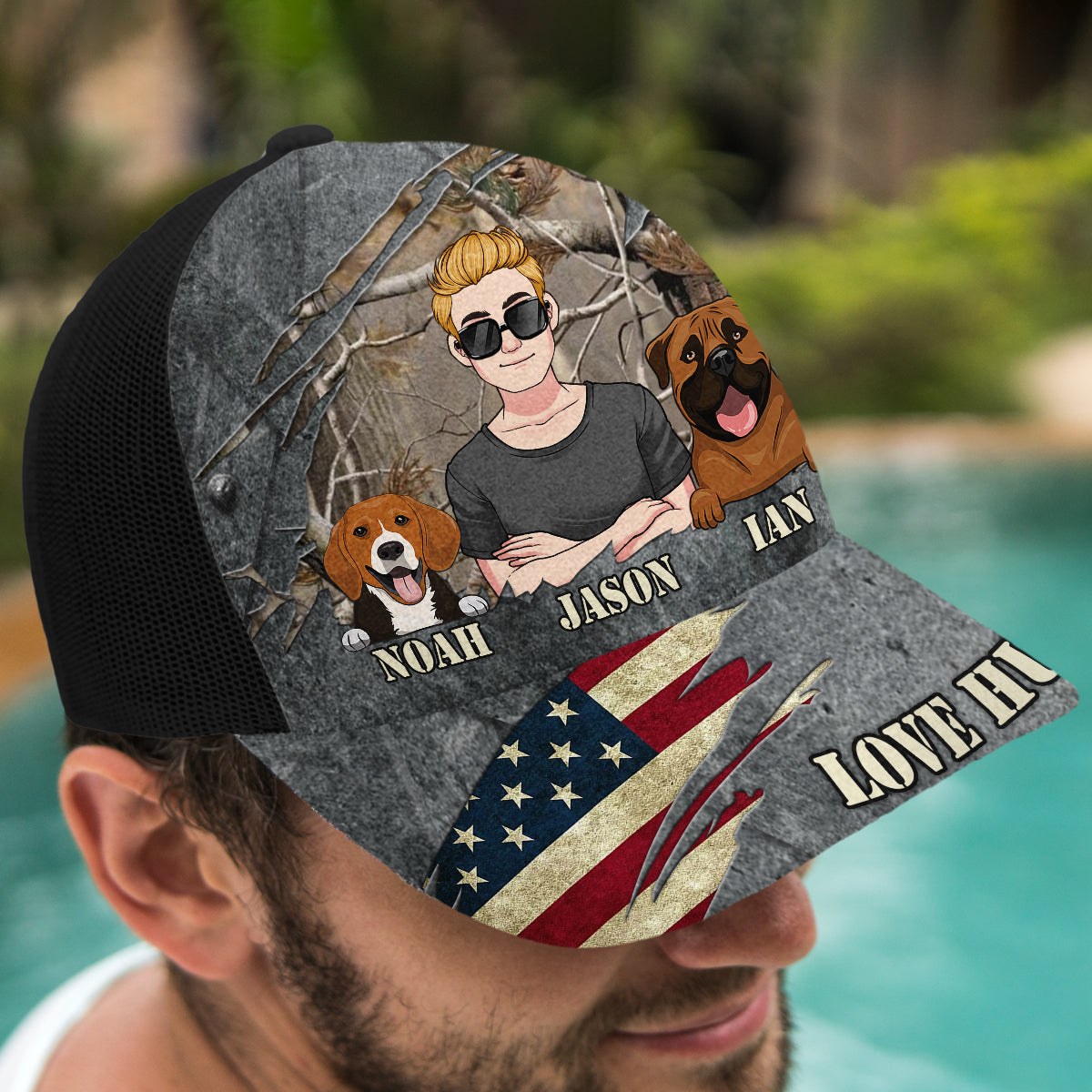 Liebe zur Jagd – Personalisierte Trucker-Mütze für Jäger