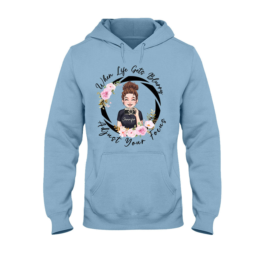 Fokus anpassen – Personalisiertes Fotografie-T-Shirt und Hoodie