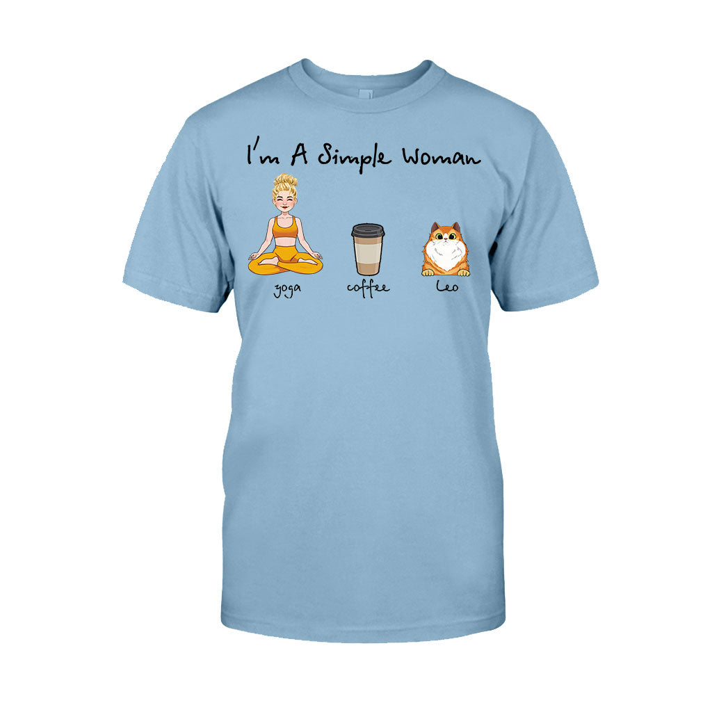 I'm A Simple Woman - Personalized Yoga T-shirt And Hoodie