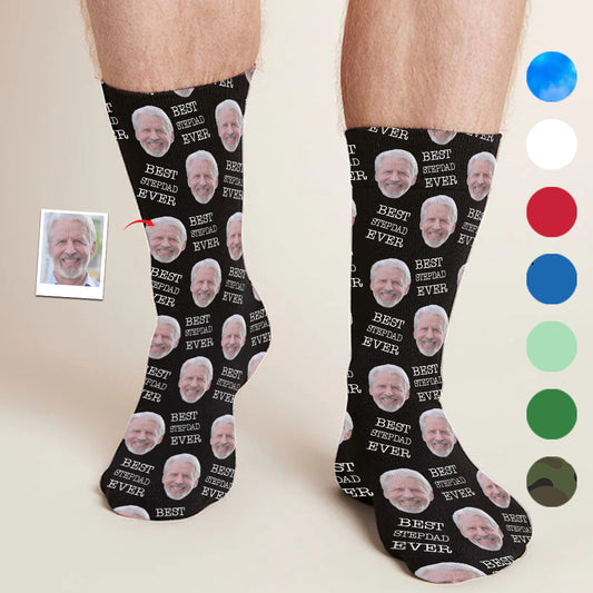 Individuell gestaltete Socken für Stiefväter