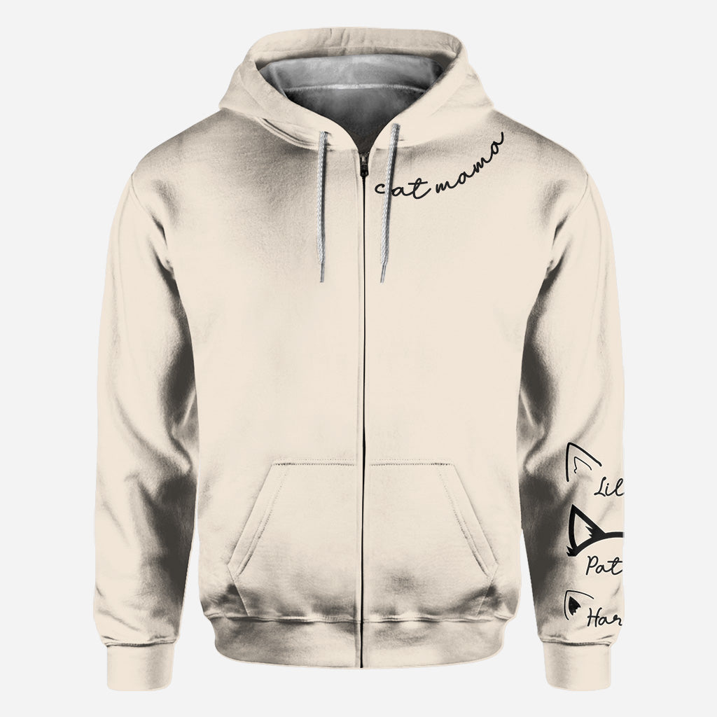 Katzenmama - Personalisiertes T-Shirt mit Katzenmotiv