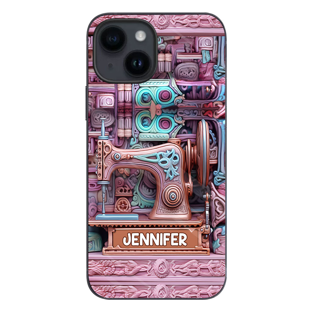Nähbegeisterung – Personalisierte Handyhülle zum Thema Nähen