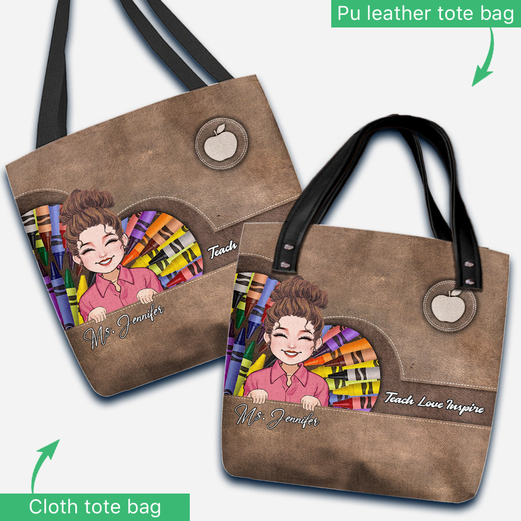 Lehren, Lieben, Inspirieren – Personalisierte Lehrertasche