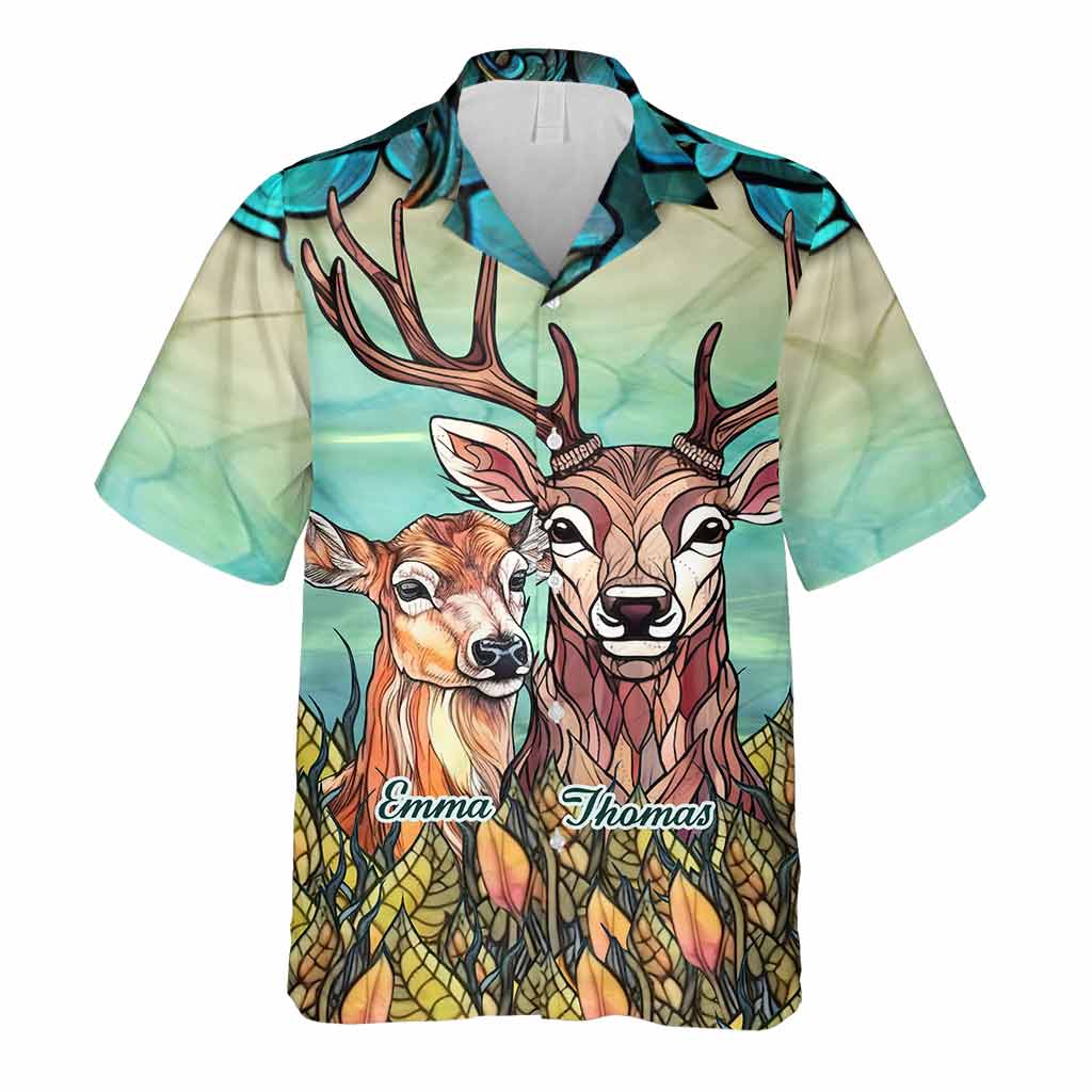 Du und ich, wir schaffen das – personalisiertes Jagd-Hawaiihemd
