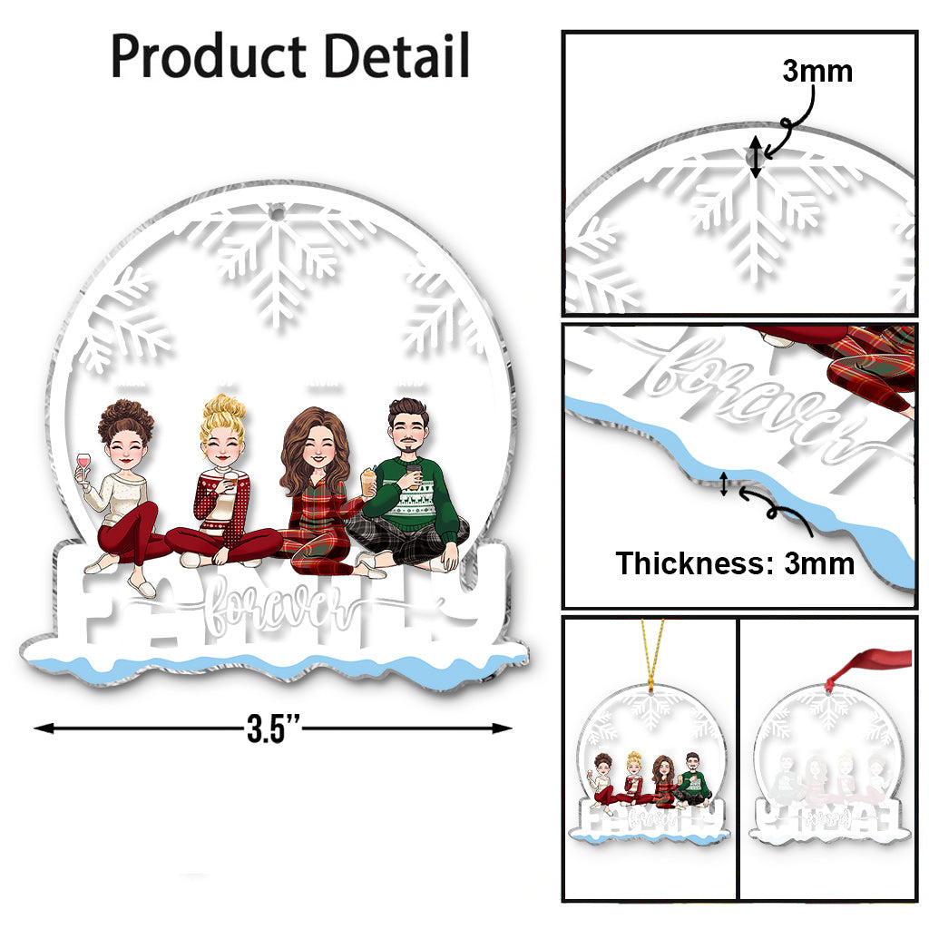 Für immer Geschwister – Personalisierter transparenter Geschwisteranhänger