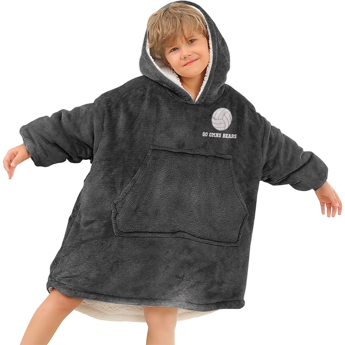 Sportbegeisterte aufgepasst! Personalisierter Volleyball-Hoodie mit Deckenmotiv