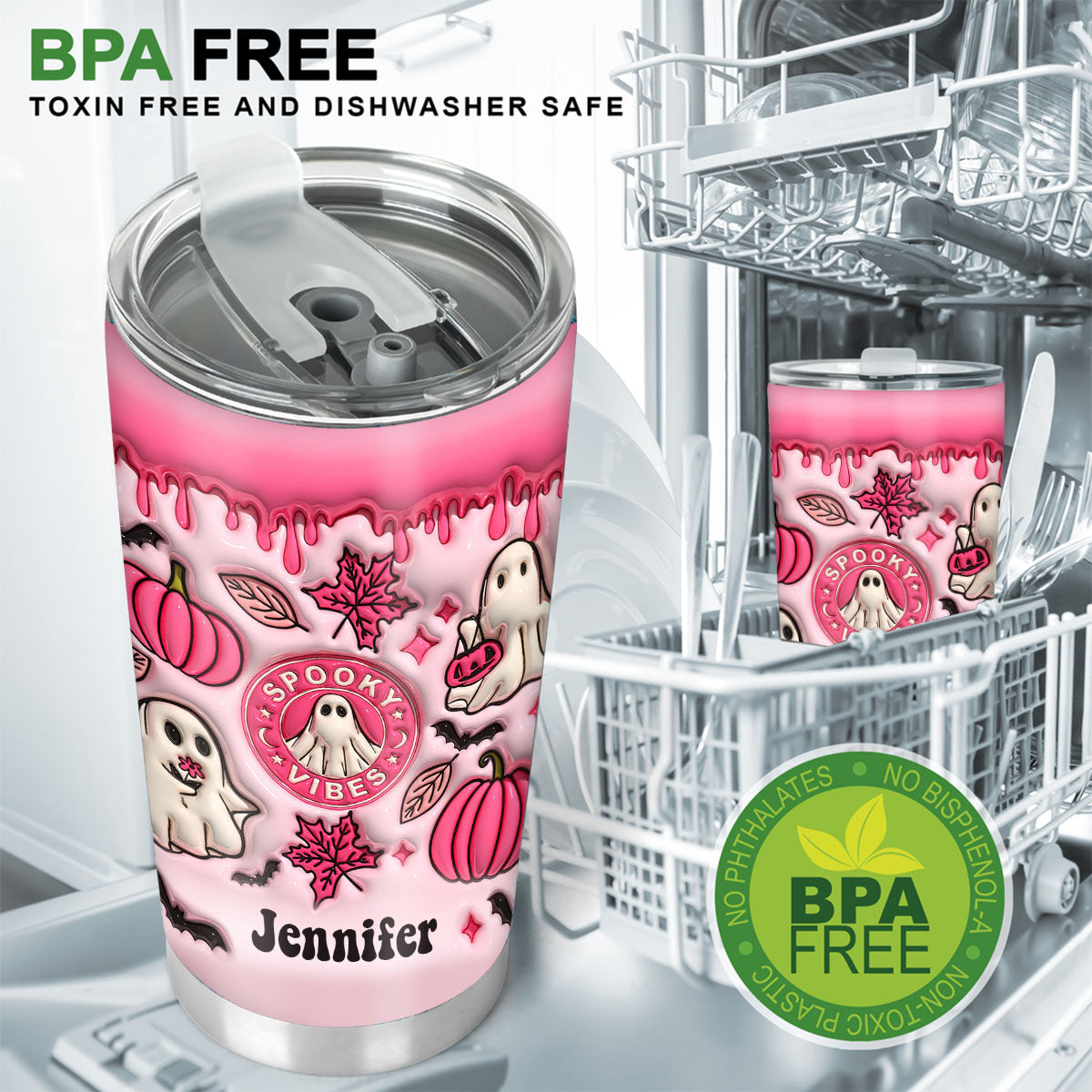 Gruselige Stimmung – Personalisierter Halloween-Becher