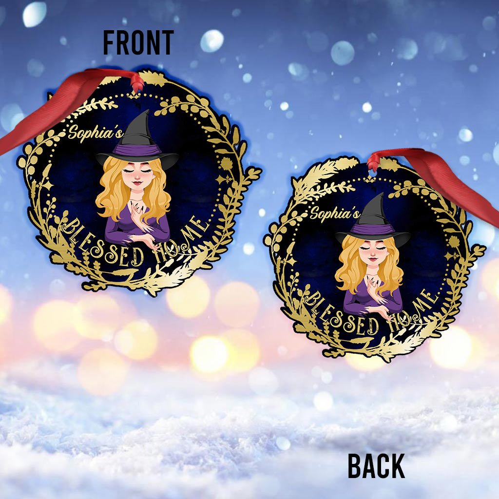 Blessed Home - Personalized Witch Ornament