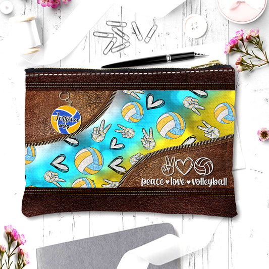 Peace Love Volleyball – Personalisierte Volleyballtasche