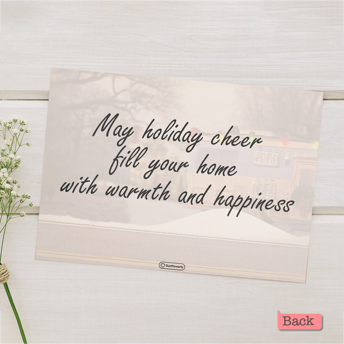 Frohe Weihnachten – Personalisierte Familiengrußkarte