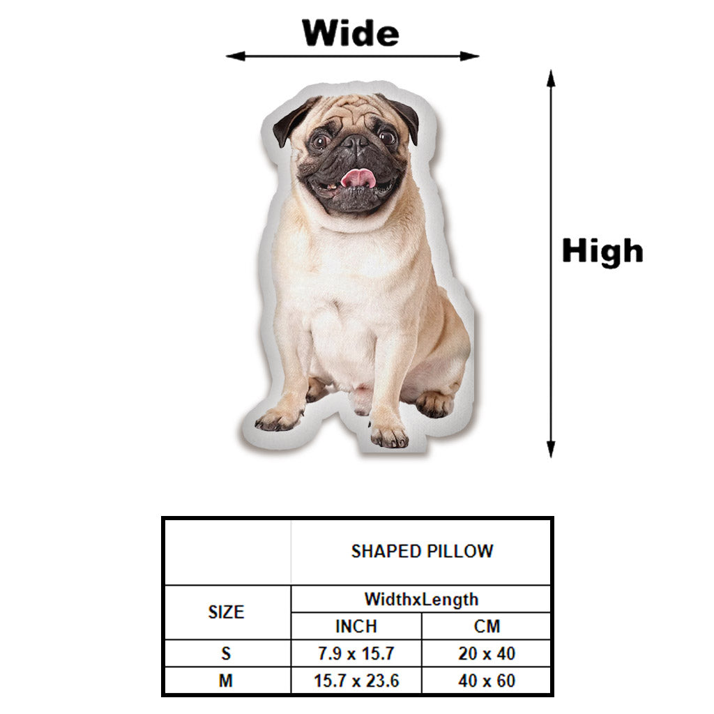 Individuelles Foto-Humanoid-Kissen in Hundeform