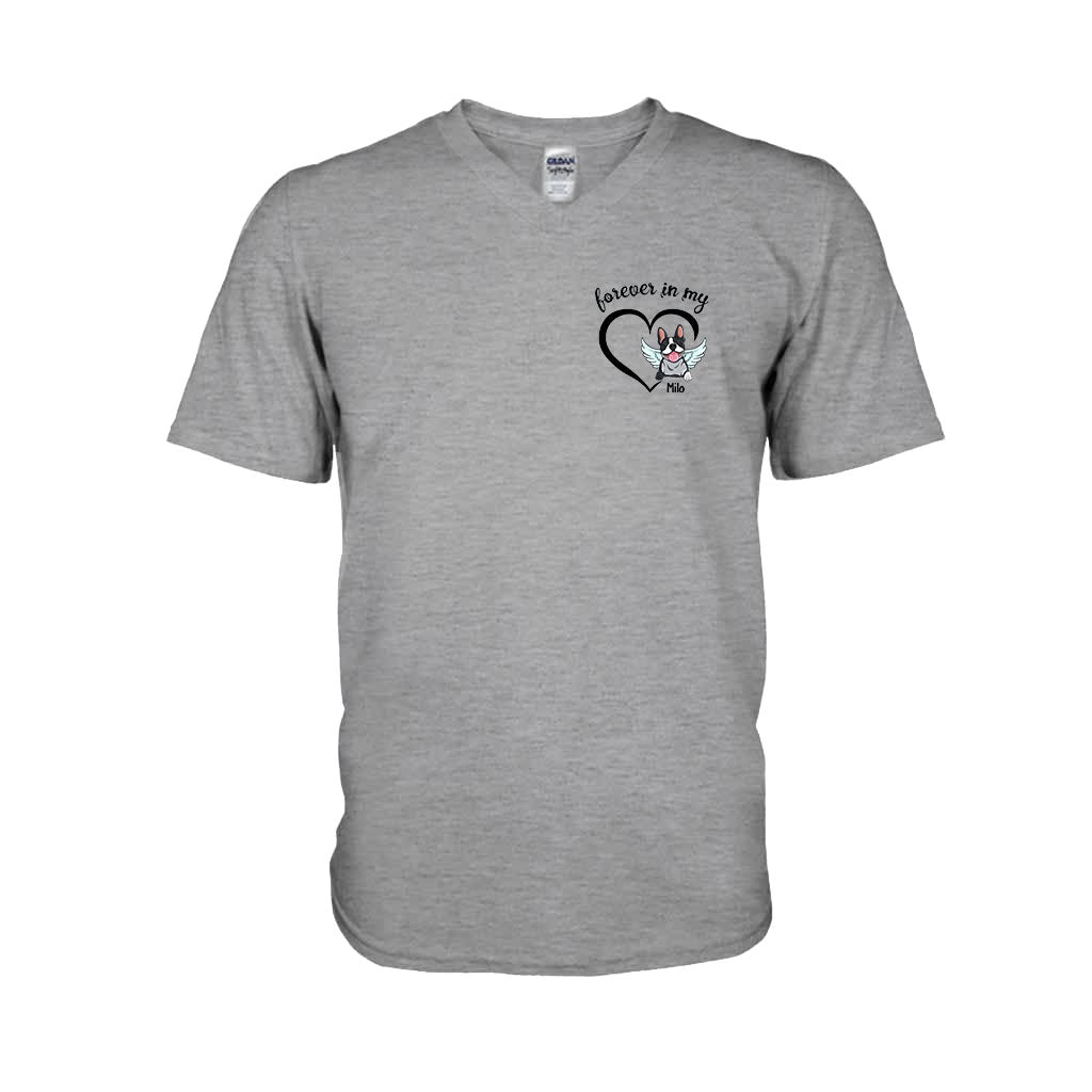 Für immer in meinem Herzen – Personalisiertes Hunde-T-Shirt und Hoodie
