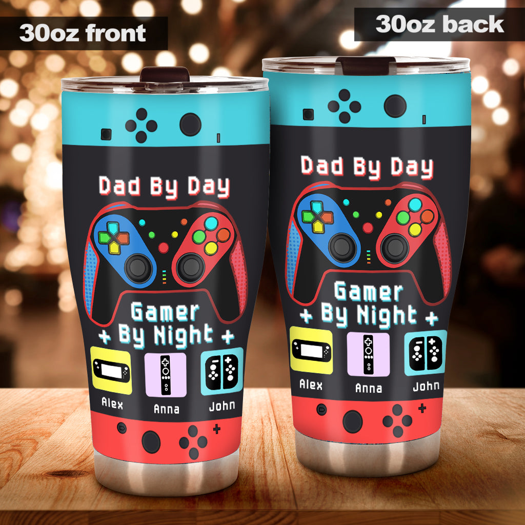 Gamer-Papa – Wie ein normaler Papa, nur viel cooler – Videospiel-Geschenk für Papa, Gamer – Personalisierter Trinkbecher