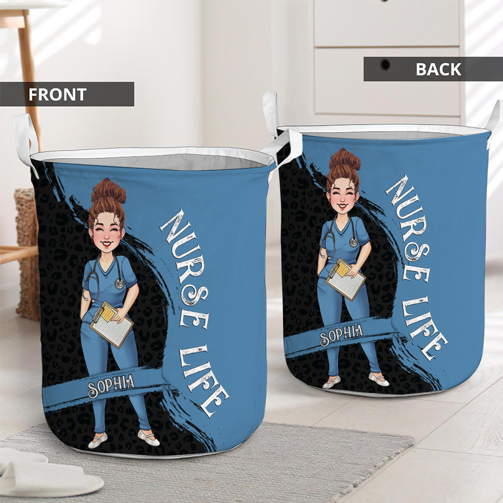 Das Leben als Krankenschwester – Geschenkidee für Mama, Ehefrau, Freundin oder Krankenschwester – Personalisierter Aufbewahrungskorb
