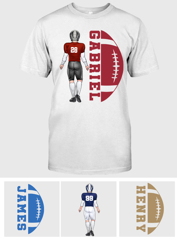 Fußballfan – Personalisiertes Fußball-T-Shirt und Hoodie