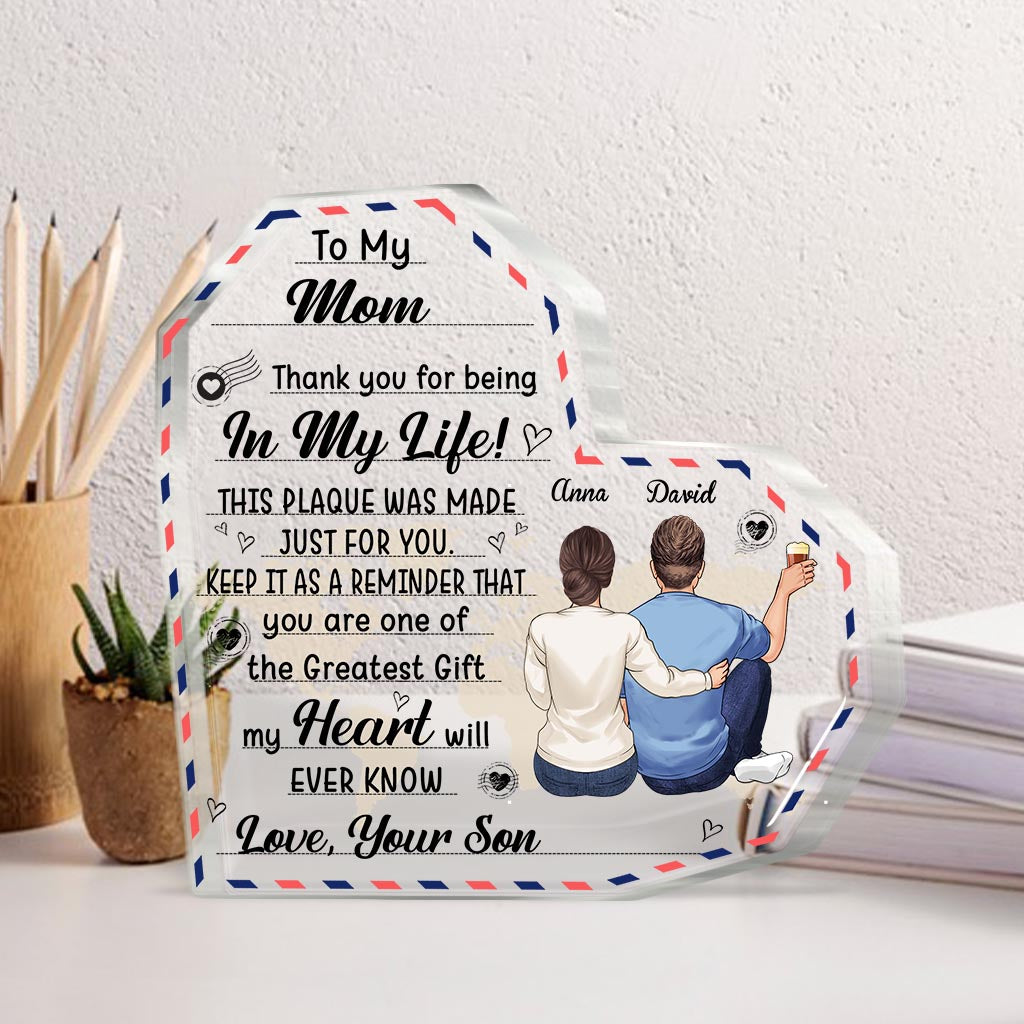 An meine Großmutter – Geschenk für Mama, Oma, Tante – Personalisierte Acrylplakette in individueller Form